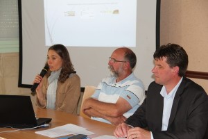 De gauche à droite : Hélène Gross, chargée de mission Biodiversité à l’ACTA, Benoît Collard, secrétaire Général de Symbiose et Hervé Lapie, président de Symbiose.